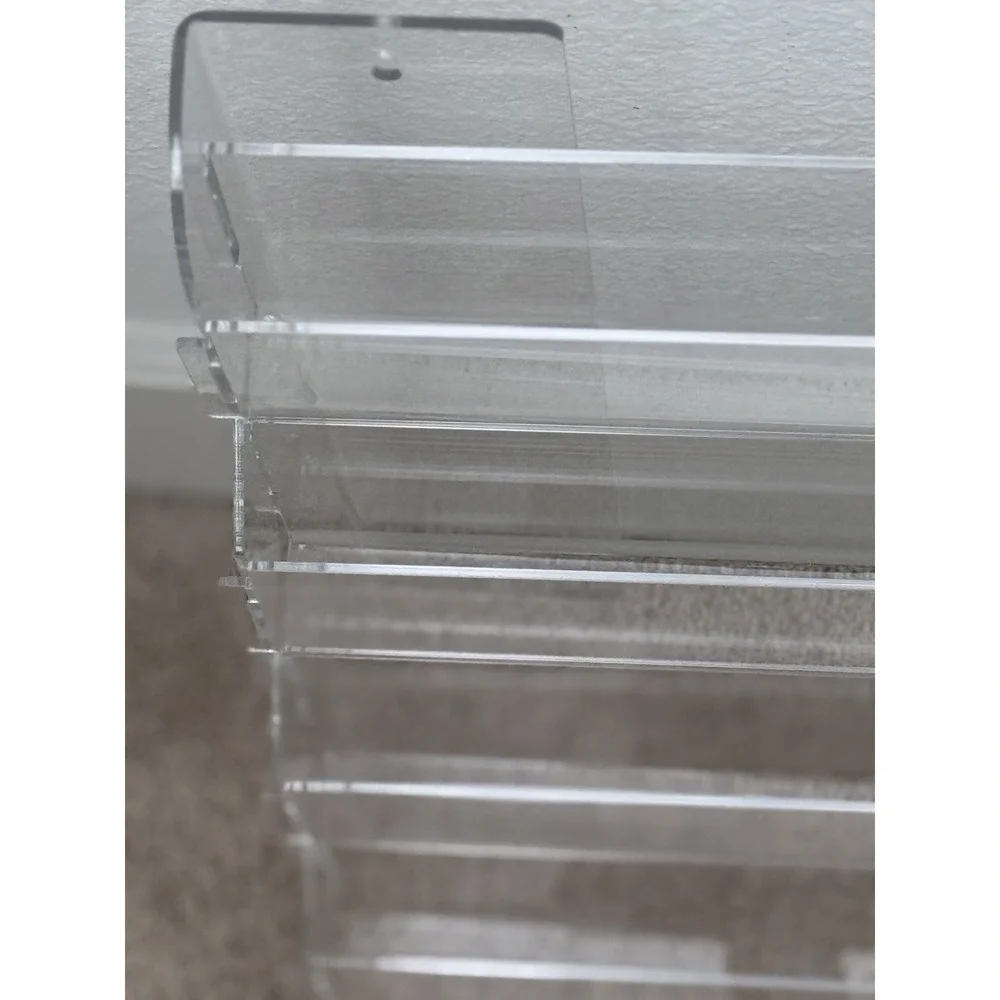 4 Tier Acrylic Slim Greeting Card Display Stand Clear Solutions 24